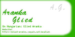 aranka glied business card